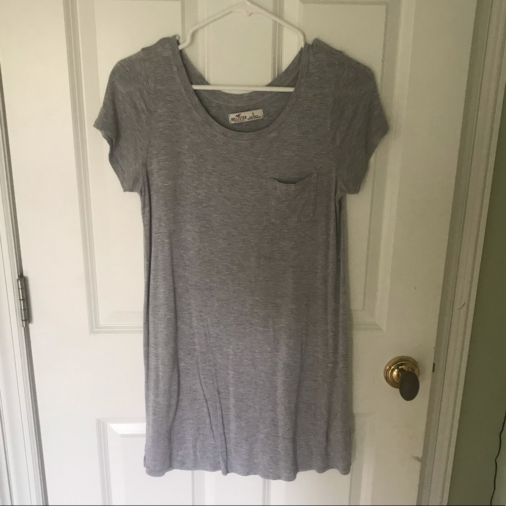 Gray T-shirt dress